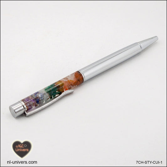 Metallischer 7-Chakra-Stift aus Kupfer-Orgonit