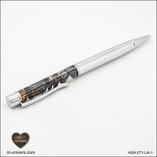 Stylo Hématite métallique en orgonite laiton