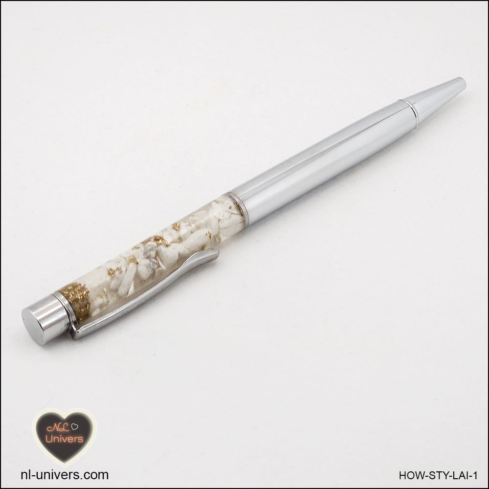 Brass Orgonite Metallic Howlite-Magnesite Pen