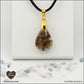Pendentif Fluorite goutte en orgonite laiton