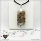 Pendentif Fluorite rectangle M.2 en orgonite laiton