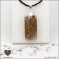 Pendentif Fluorite rectangle M.2 en orgonite laiton