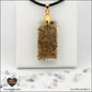 Pendentif Fluorite rectangle M.2 en orgonite laiton