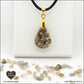 Pendentif Labradorite goutte en orgonite laiton