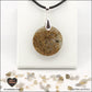 Pendentif Labradorite rond M.2 en orgonite laiton