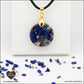 Pendentif Lapis-Lazuli rond M.1 en orgonite laiton